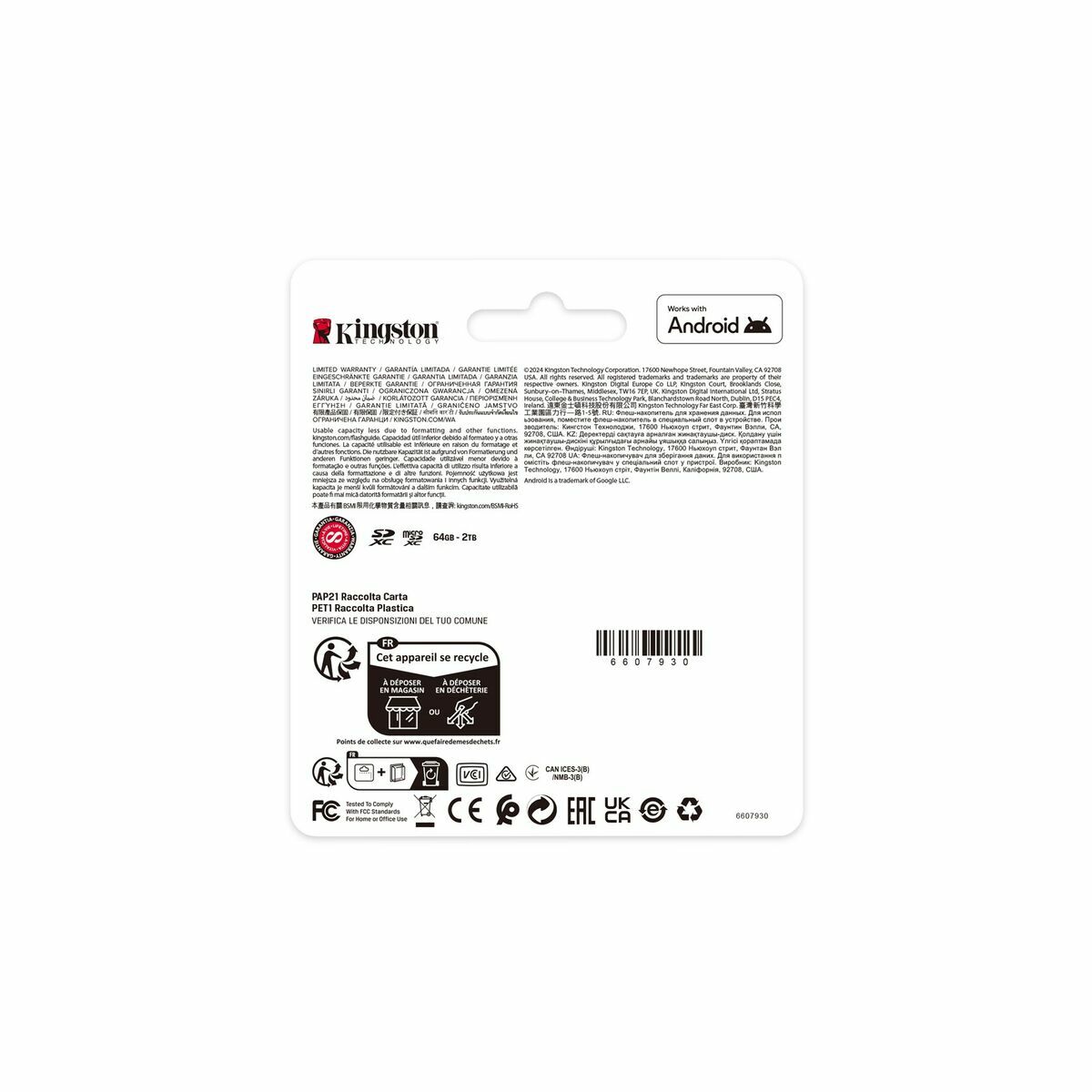 Micro SD Memory Card with Adaptor Kingston SDCS3/256GB Micro SD Memory Card with Adaptor Kingston SDCS3/256GB
