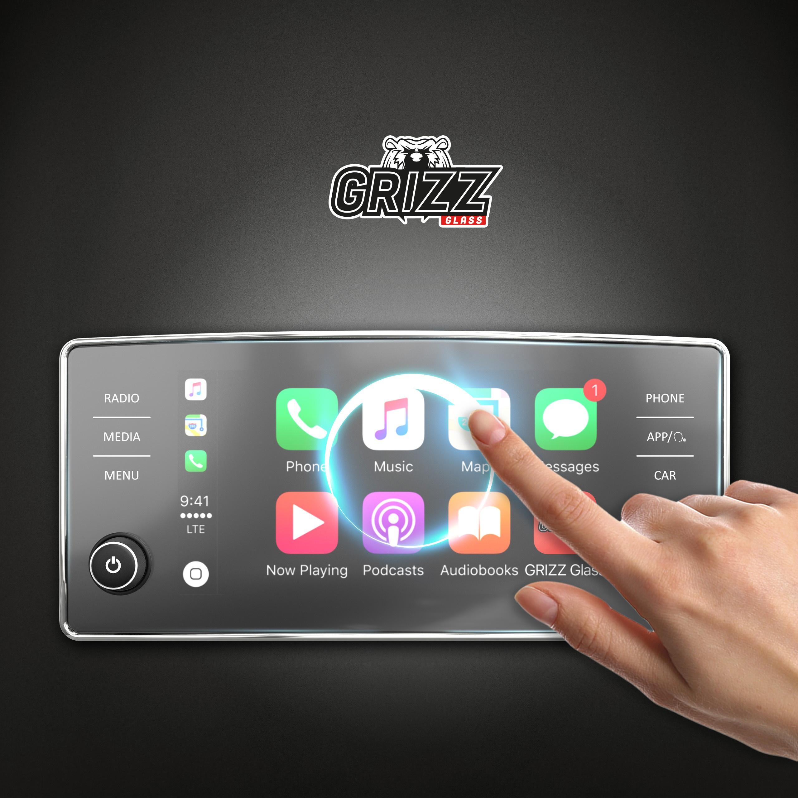 GrizzGlass CarDisplay Protection Skoda Scala 8 inch Bolero