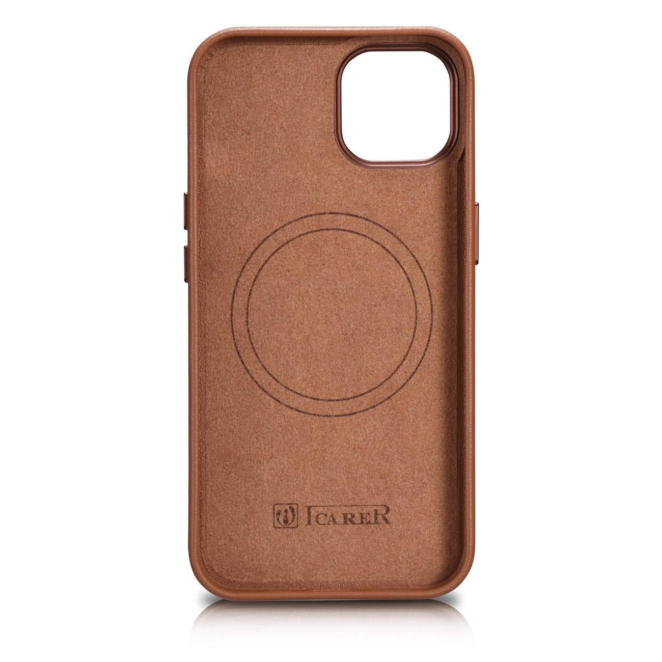 iCarer Case Leather MagSafe Apple iPhone 14 Plus brown