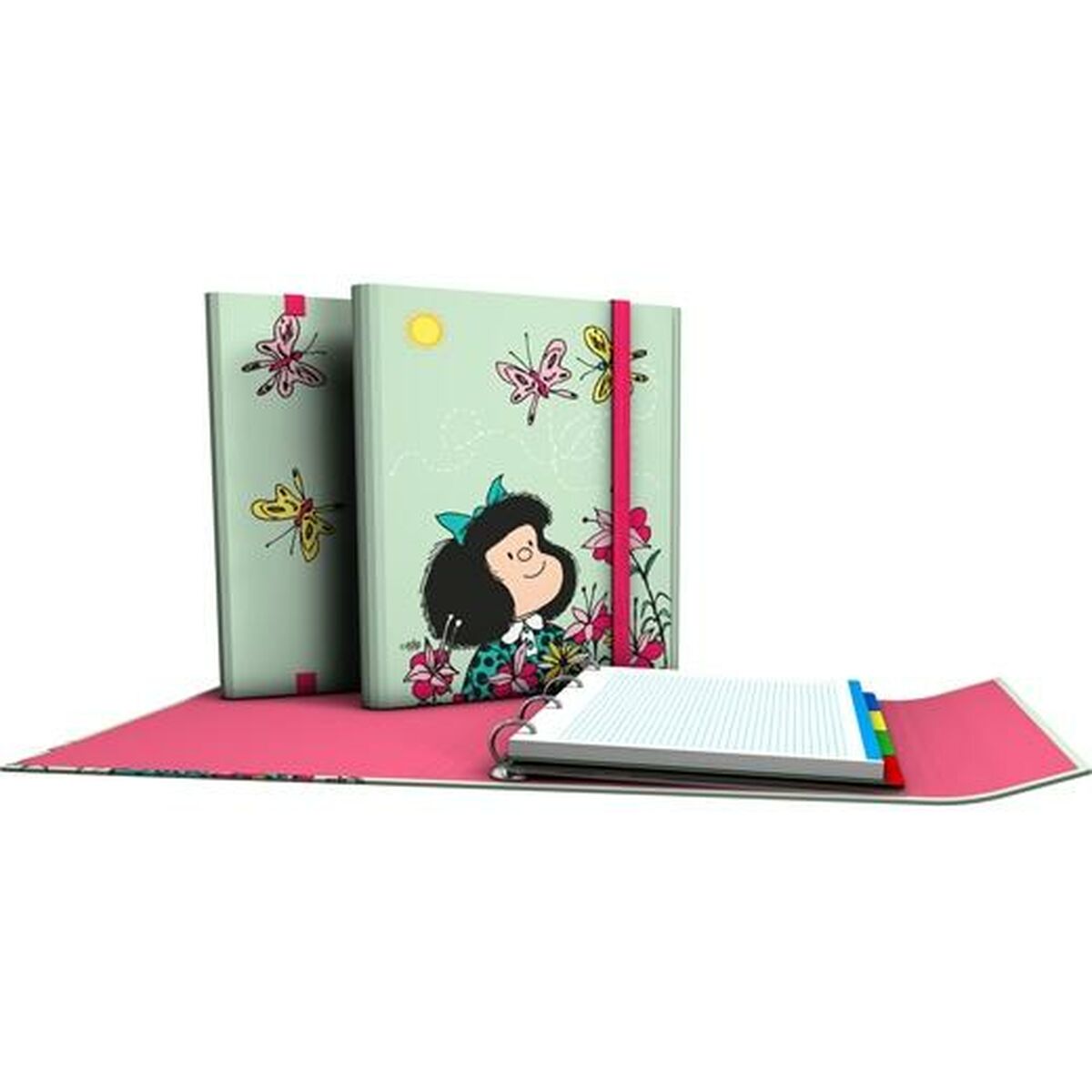 Ring binder Grafoplas Carpeplús Mafalda  Green A4 (2 Units)