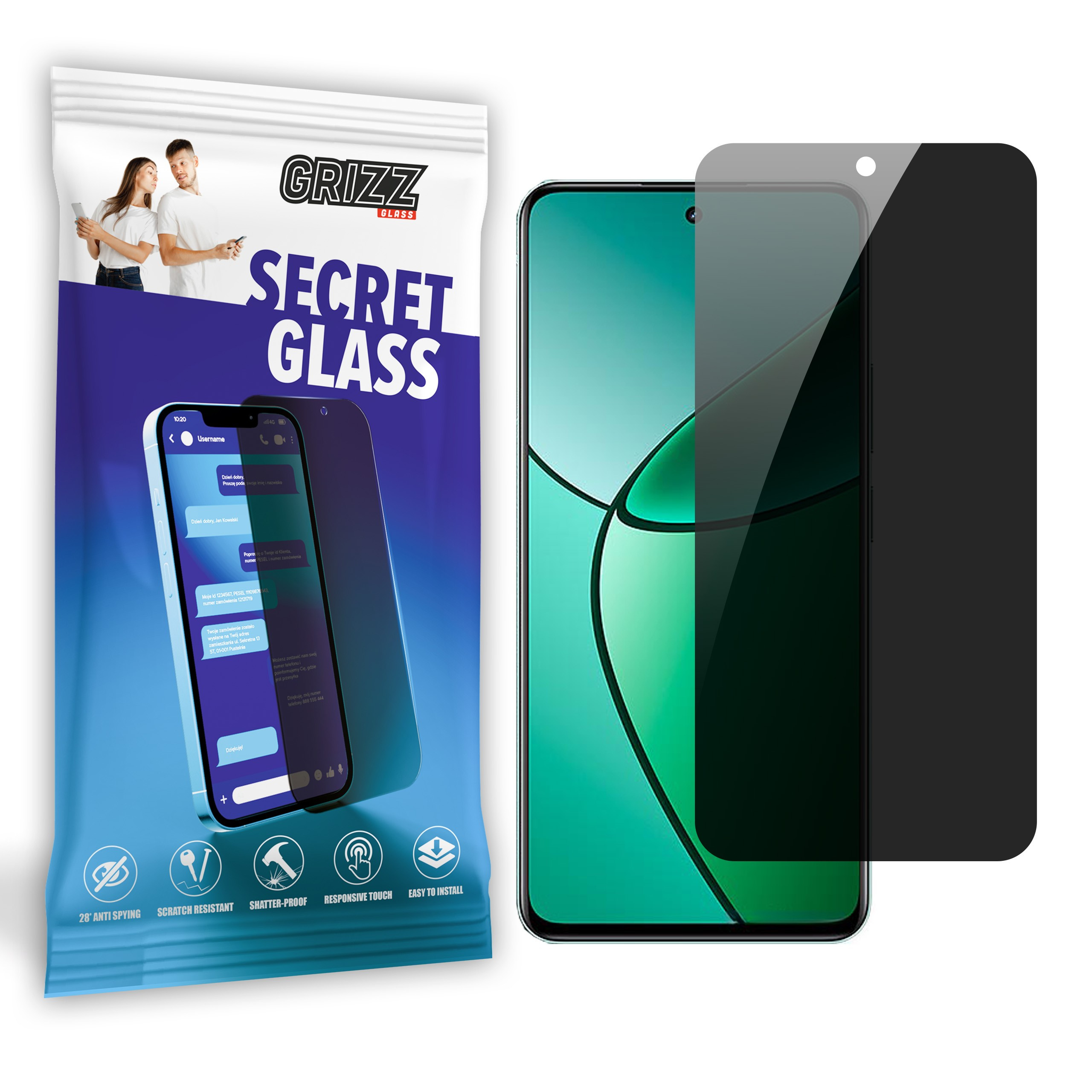 GrizzGlass SecretGlass Realme 12 Plus