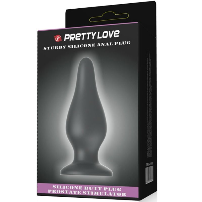 PRETTY LOVE  BOTTOM -  ERGONOMIC SILICONE PLUG 15.4 CM