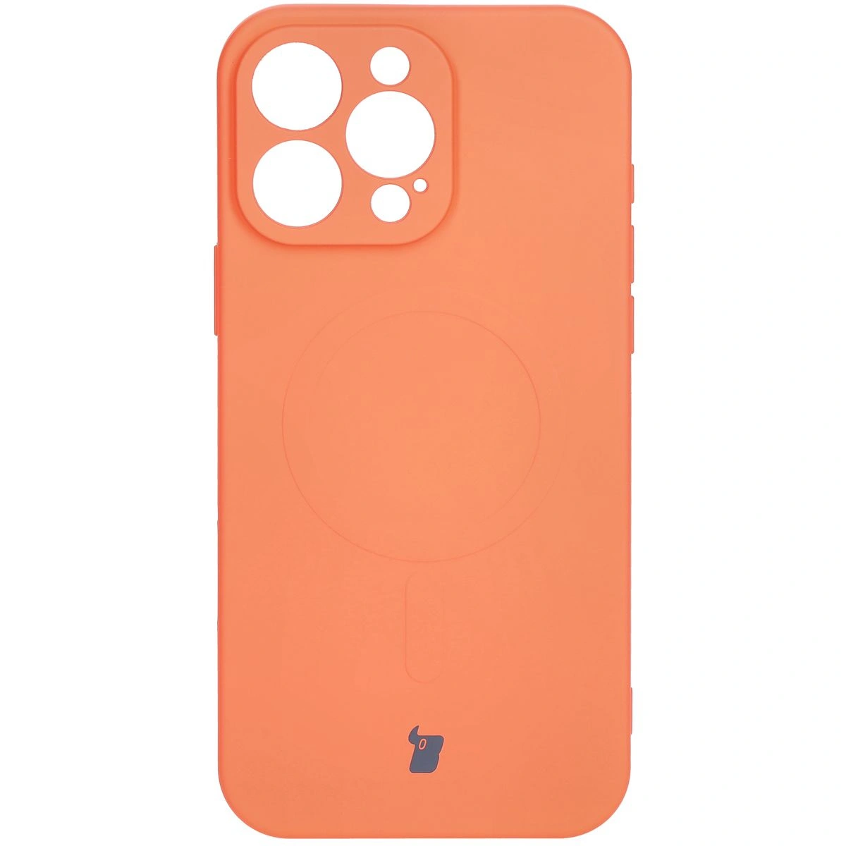 Bizon Case Silicone Magnetic Apple iPhone 16 Pro Max carrot