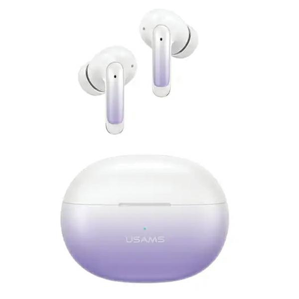 USAMS X-don Series wireless in-ear headphones ENC TWS Bluetooth 5.3 purple blue