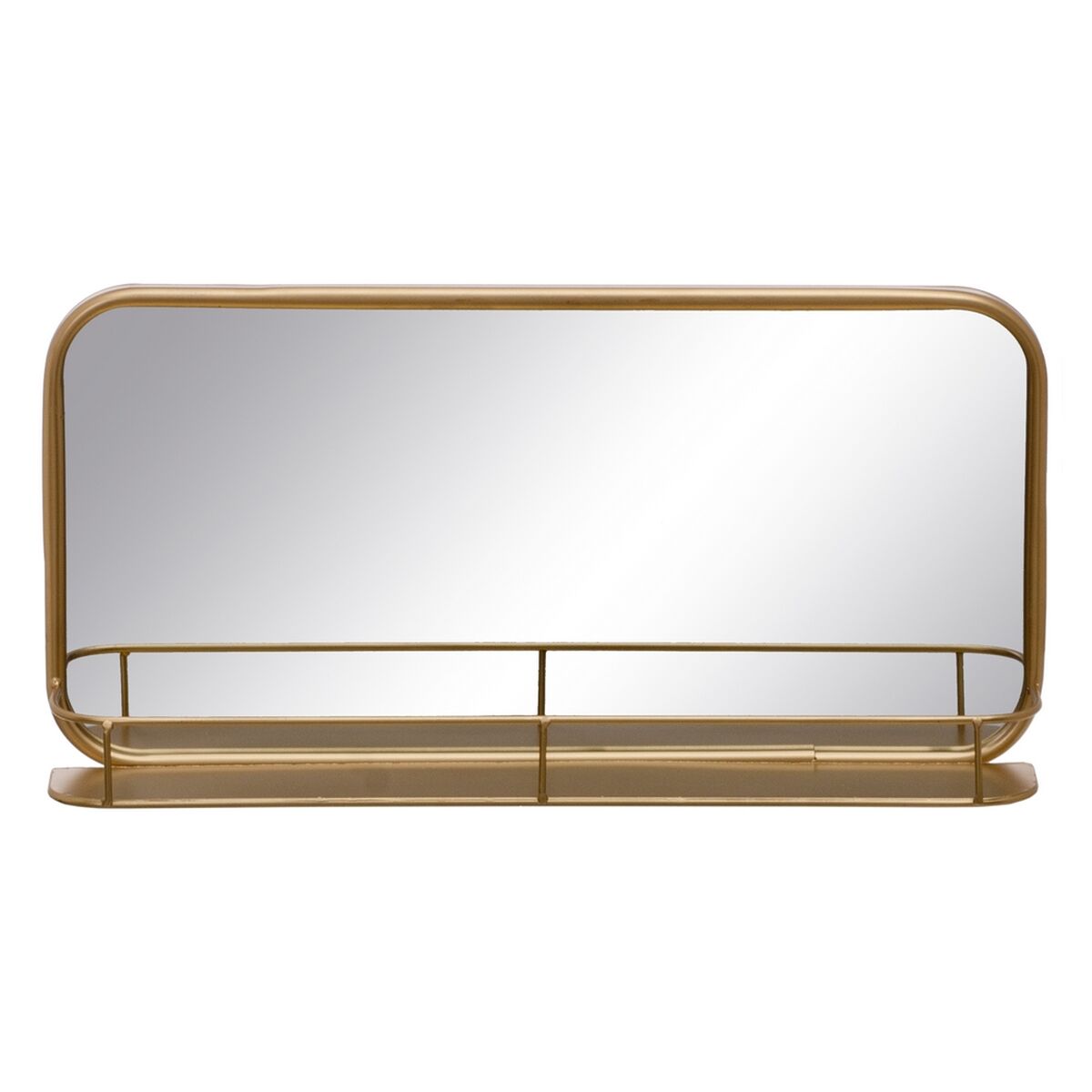 Wall mirror 55,5 x 10,5 x 28,5 cm Golden Metal