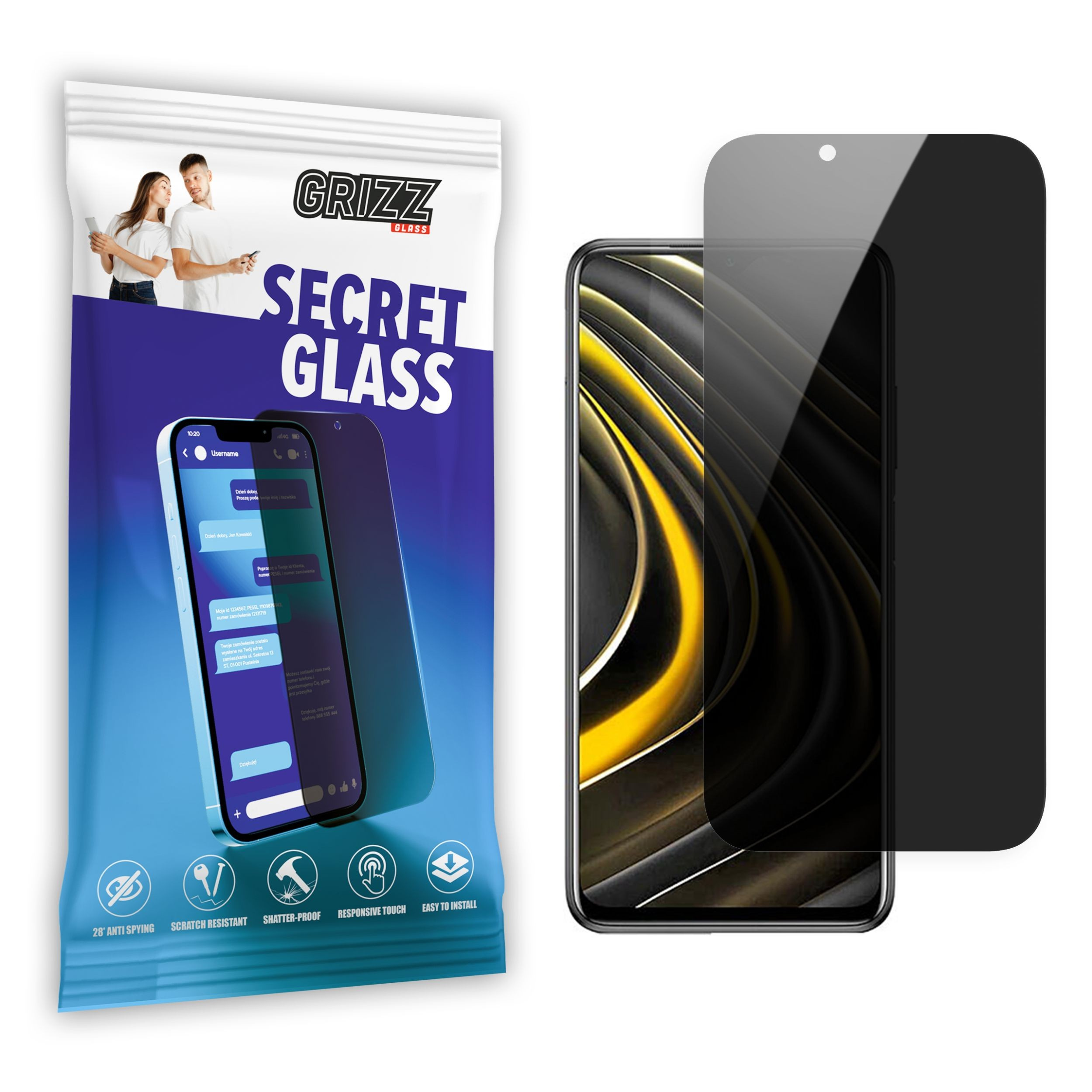 GrizzGlass SecretGlass Xiaomi POCO M3