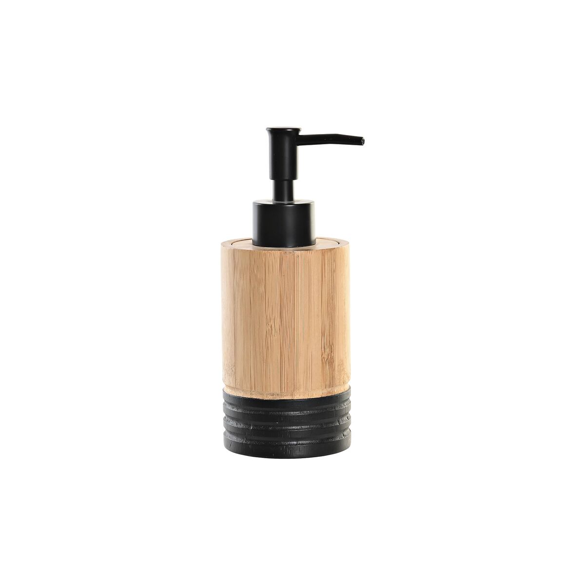 Dozownik mydła DKD Home Decor Czarny Naturalny Bambus polipropylen