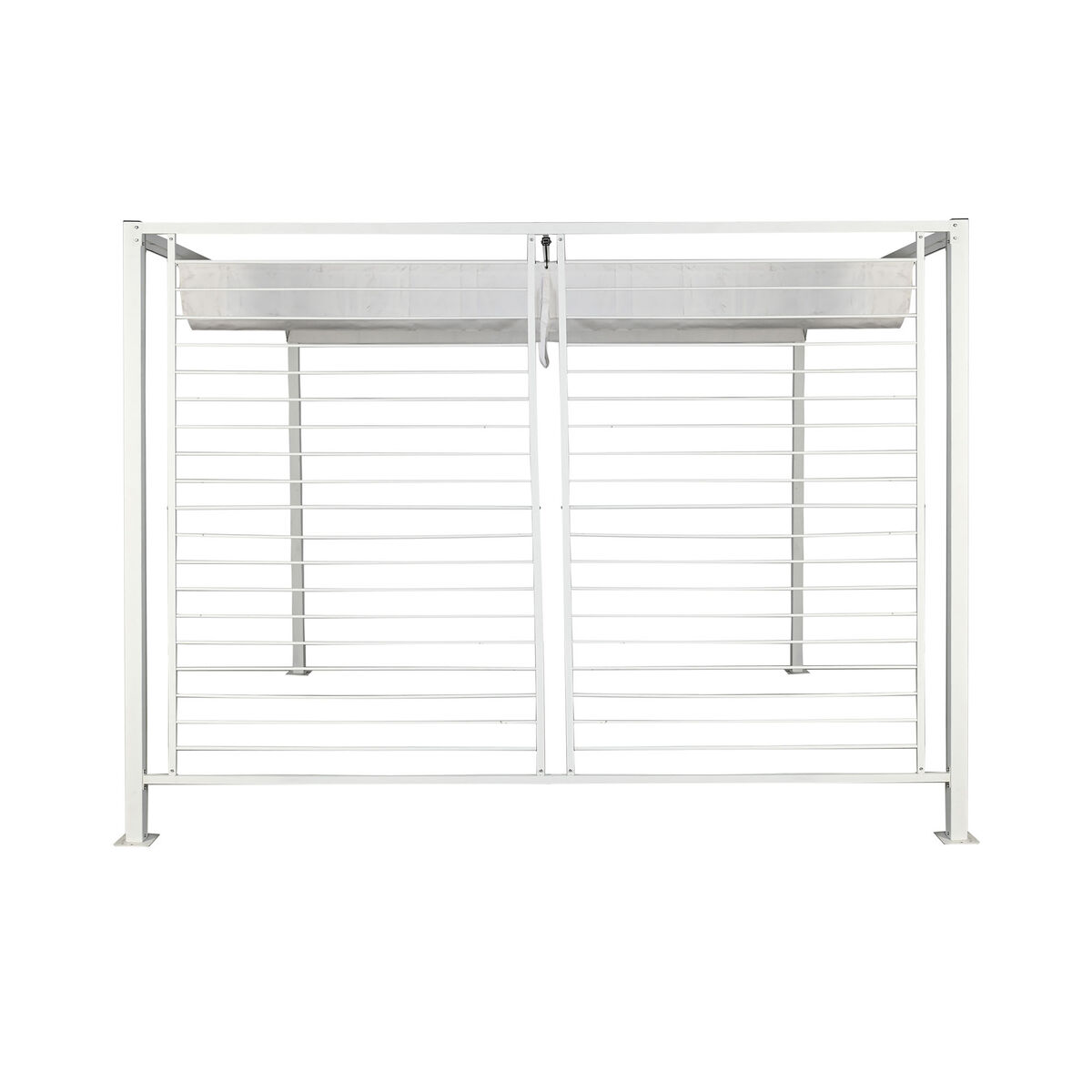 Pergola DKD Home Decor White 296 x 296 x 225 cm Steel