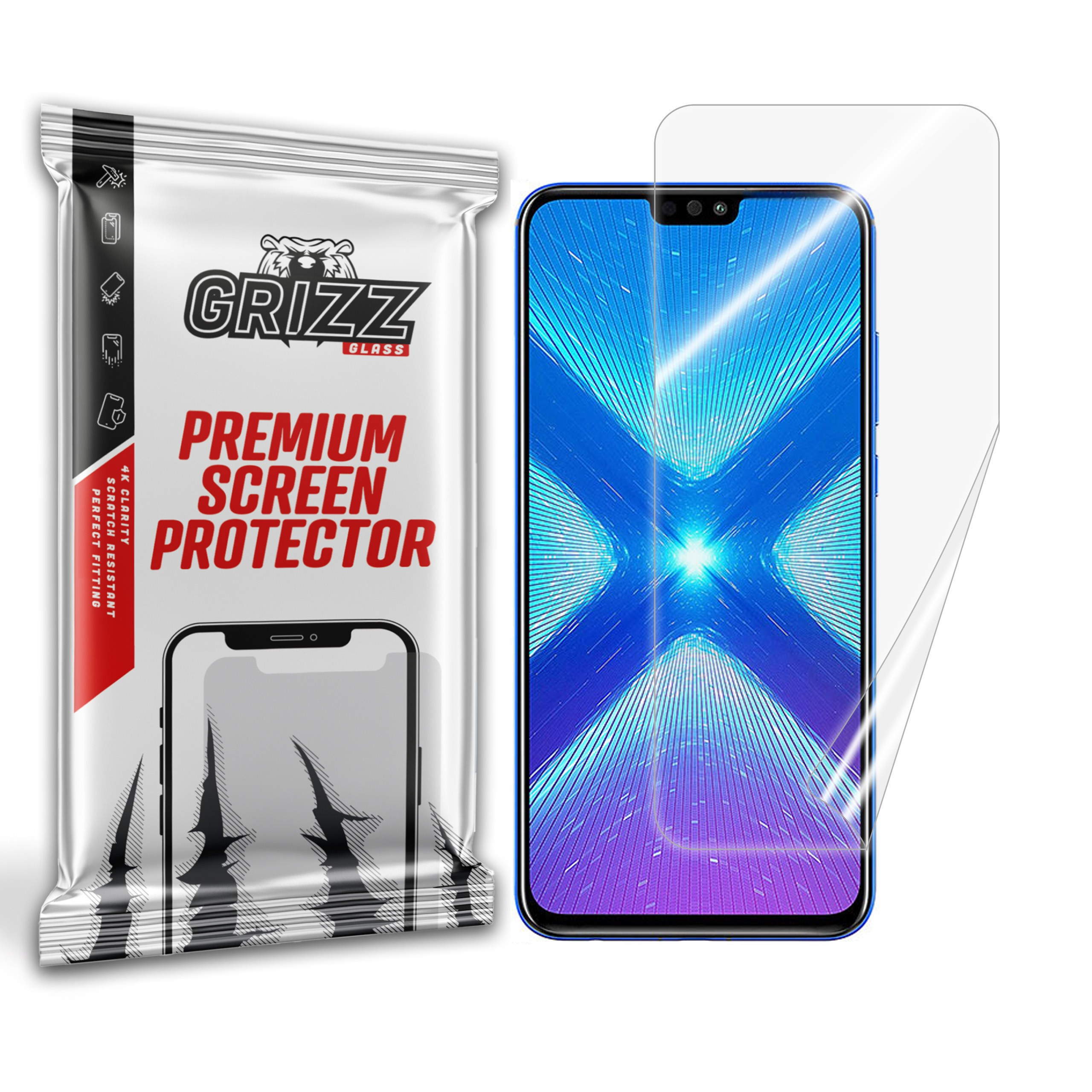 GrizzGlass CeramicFilm Honor 8x