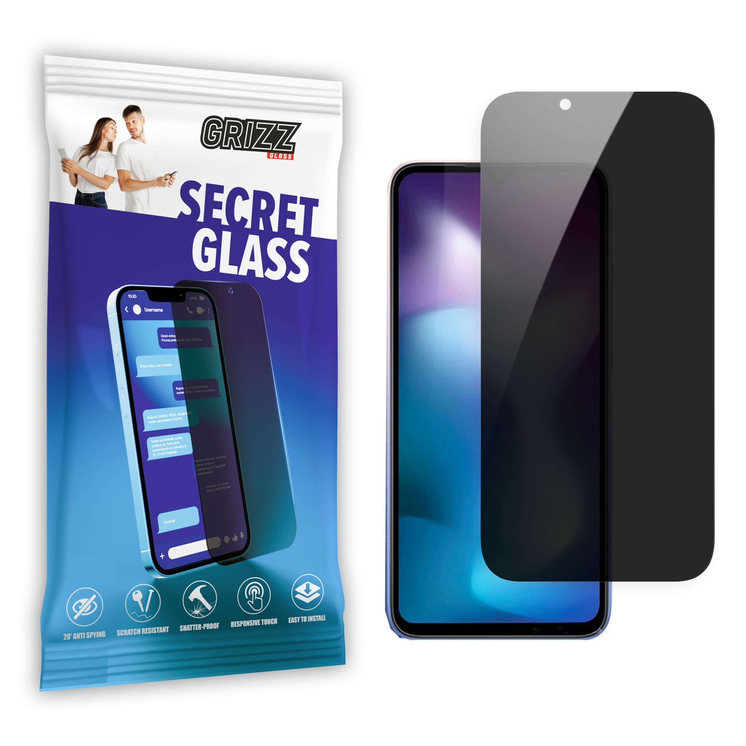 GrizzGlass SecretGlass Xiaomi Redmi 9 Activ