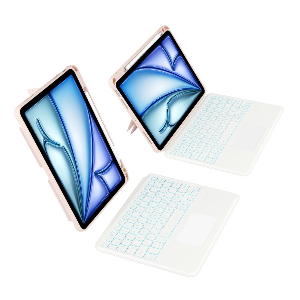 Tech-Protect SmartCase Mag Pen + Keyboard Apple iPad Air 10.9 2020/2022 (4, 5 gen) / iPad Air 11 2024 (6 gen) Pink