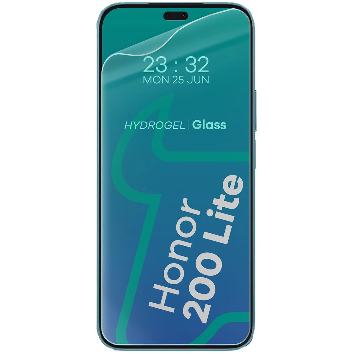 Bizon Case Clear Pack flexible case + 2x screen film Honor 200 Lite clear