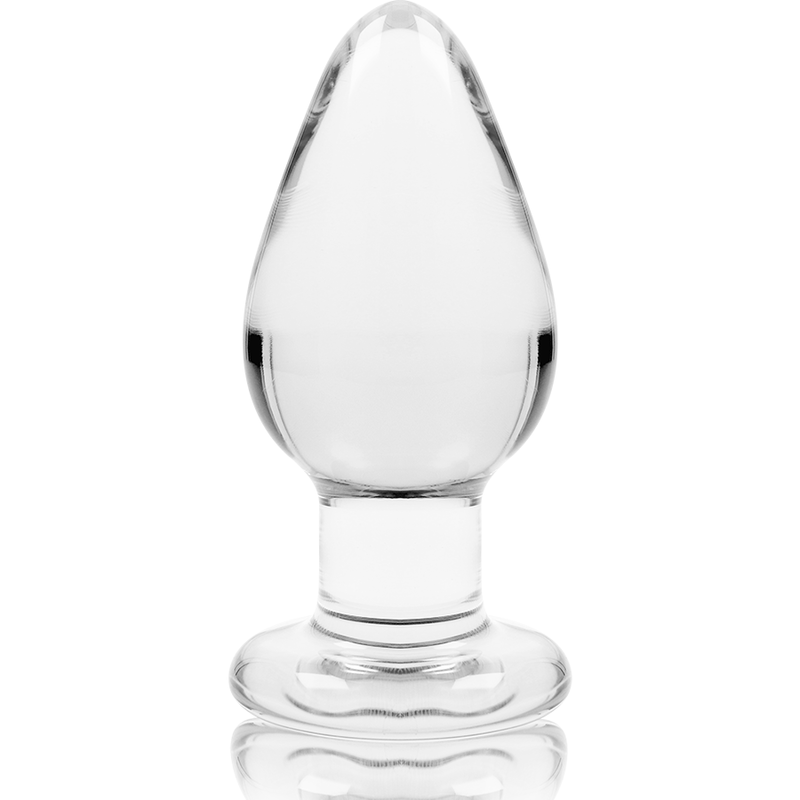NEBULA SERIES BY IBIZA - MODEL 3 ANAL PLUG BOROSILICATE GLASS 11 X 5 CM TRANSPARENT
