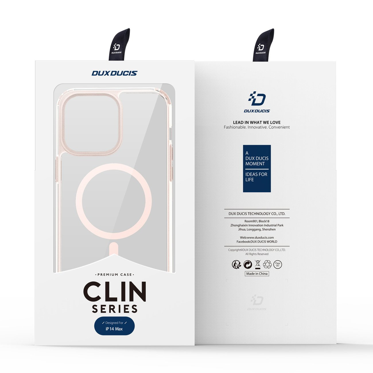 DuxDucis Clin2 MagSafe Apple iPhone 14 Plus pink