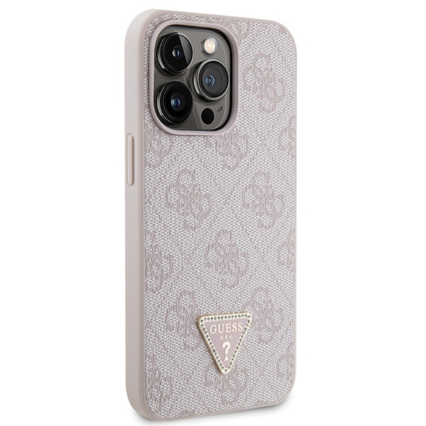 Guess GUHCP13LP4TDSCPP Apple iPhone 13/13 Pro hardcase Crossbody 4G Metal Logo pink