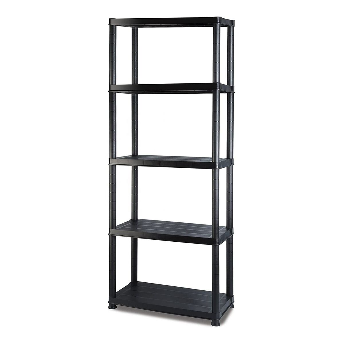 Marbueno Shelf 5 Shelves Black Plastic 61x31x171 cm Garden 10538