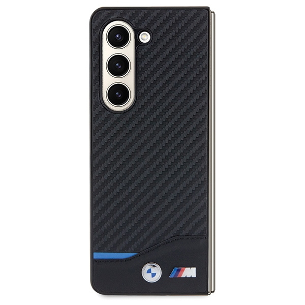 BMW BMHCZFD522NBCK Samsung Galaxy Z Fold5 Leather Carbon black