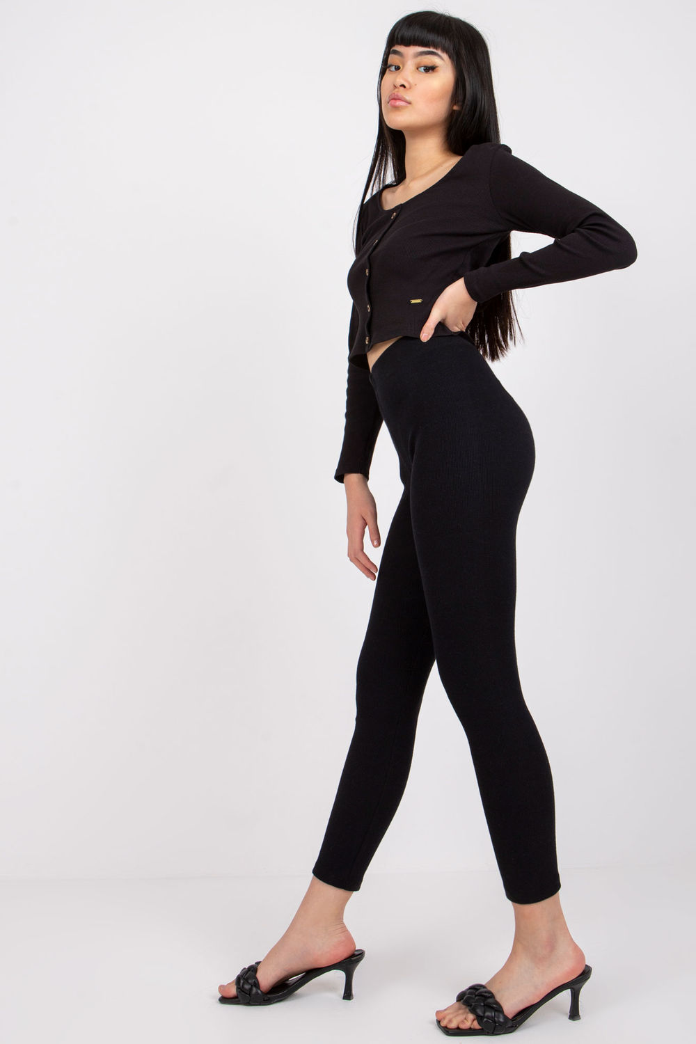  Long leggings model 180888 Rue Paris  black