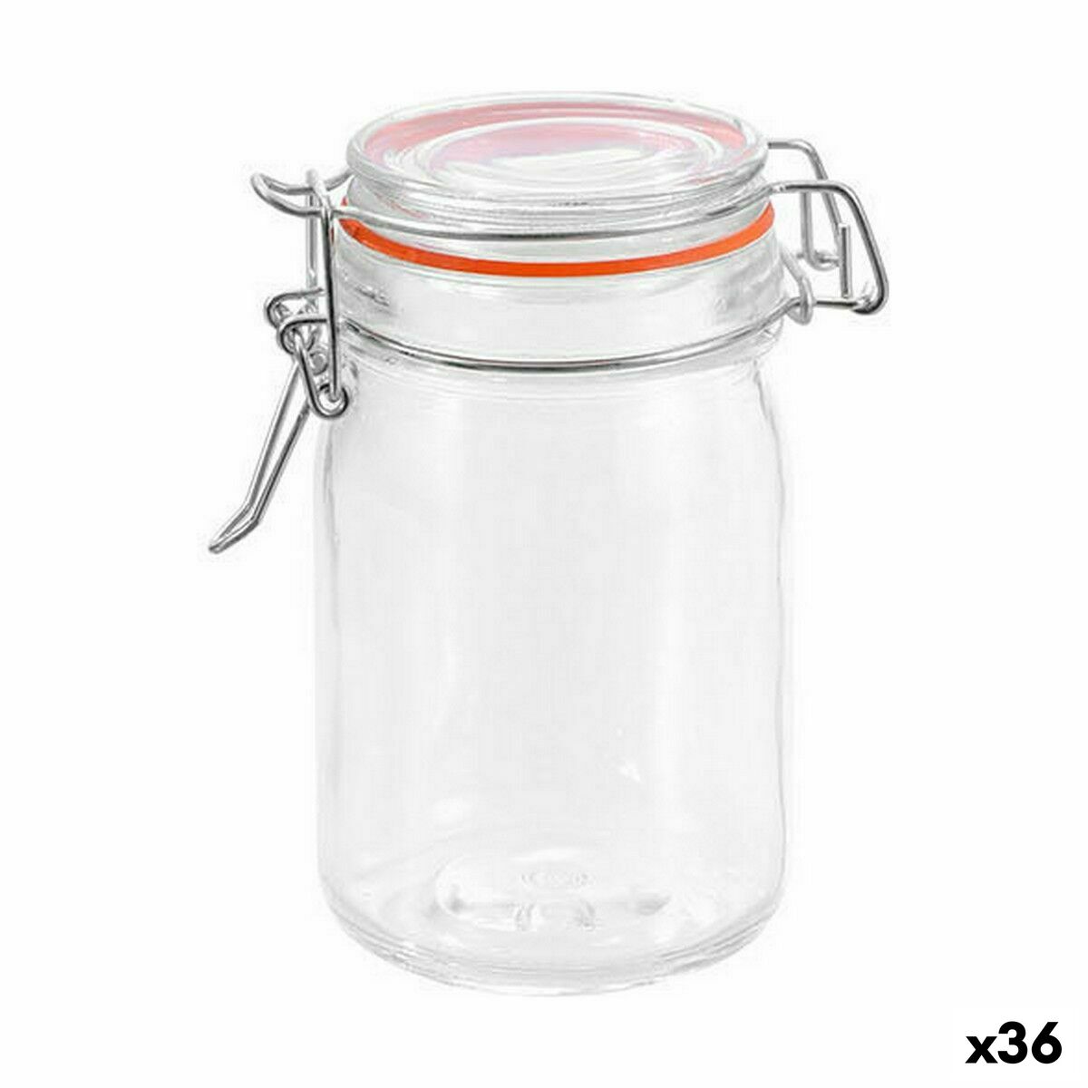 Jar La Mediterránea Hermetic Glass 250 ml (36 Units) Jar La Mediterránea Hermetic Glass 250 ml (36 Units)