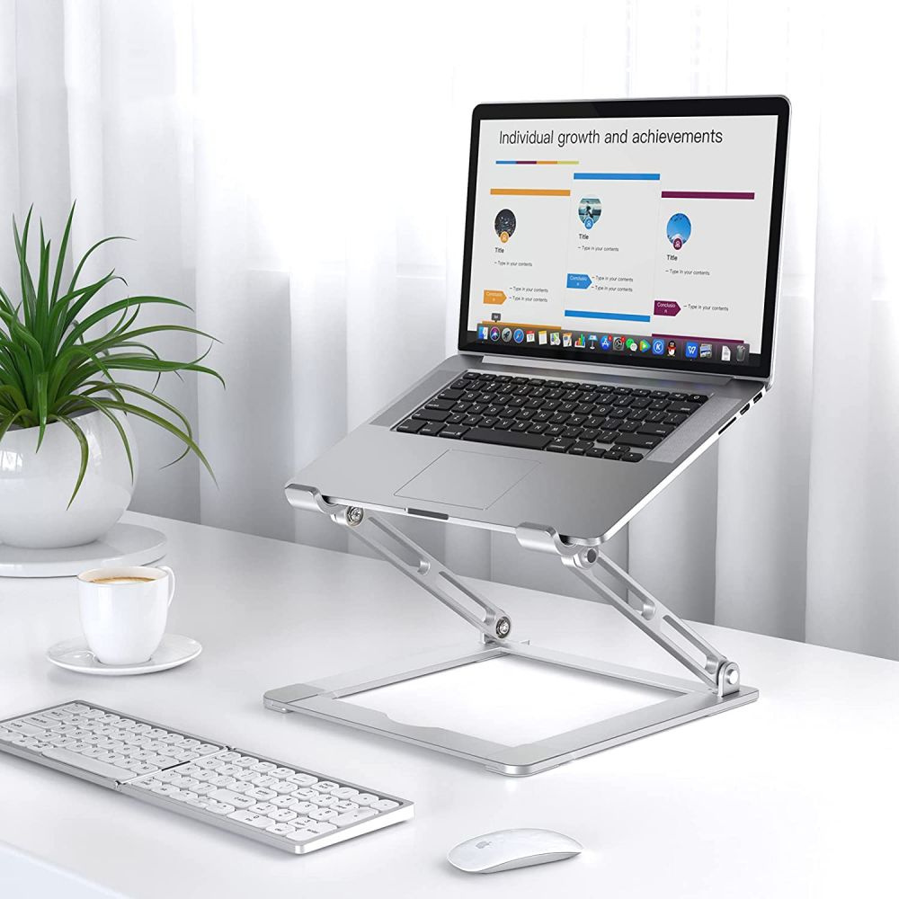 Tech-Protect Prodesk Universal Laptop Stand Silver