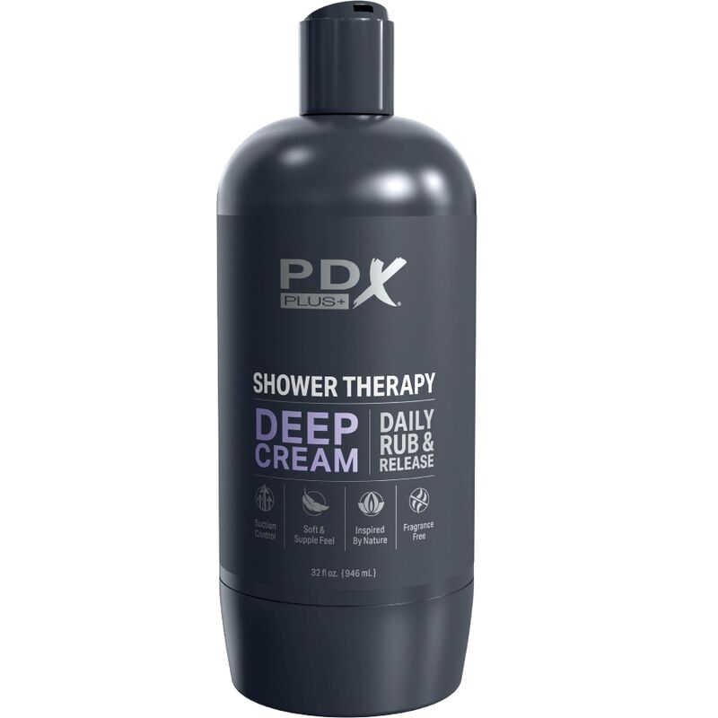 PDX PLUS - STROKER DISCREET DESIGN SHAMPOO BOTTLE DEEP CREAM