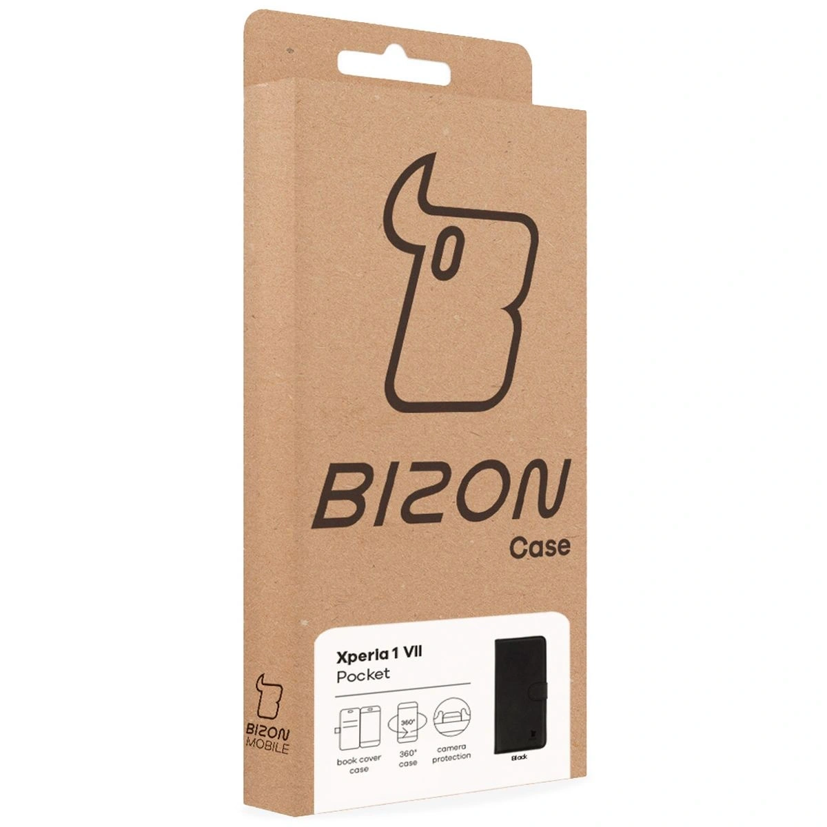 Etui z klapką Bizon Case Pocket do Xperia 1 VII czarne