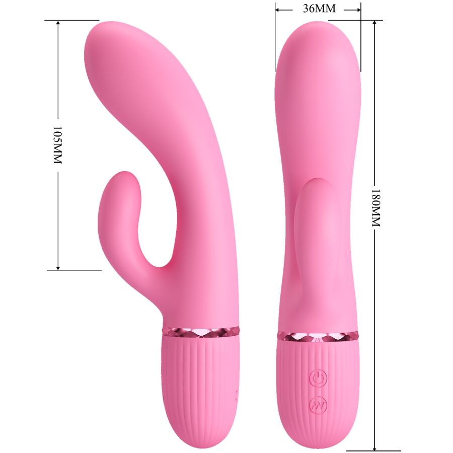 PRETTY LOVE - MARSKI RABBIT VIBRATOR & G-SPOT PINK