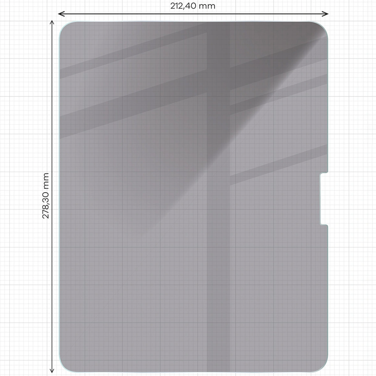 Bizon Glass Tab Clear Shadow Apple iPad Pro 13 2024 [2 PACK]