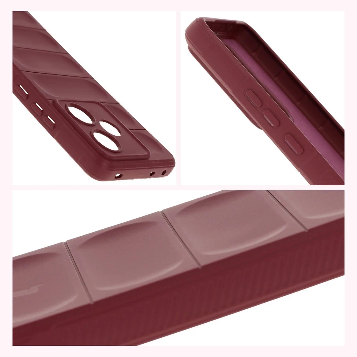 Pancerne etui Bizon Case Tur do Realme GT 7 / 7T burgundowe