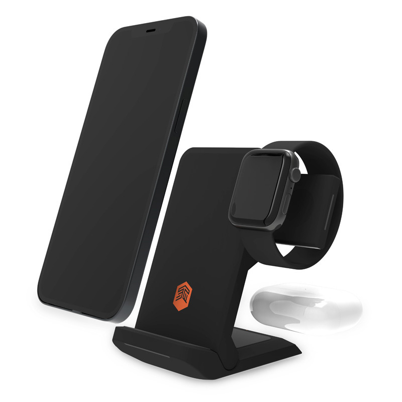 STM ChargeTree Go 3in1 to Apple iPhone, AirPods & Watch (black)