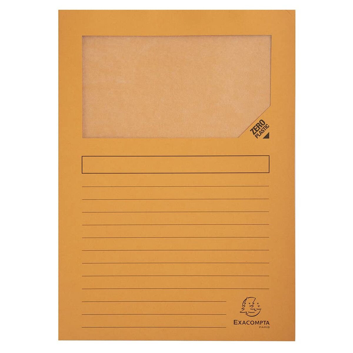 Subfolder Exacompta Forever Orange Transparent window A4 (100 Units)