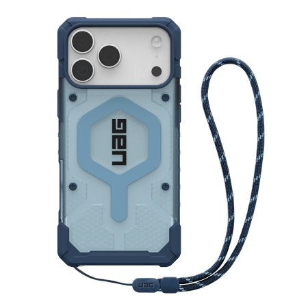 Etui UAG Urban Armor Gear Pathfinder Clear MagSafe Bundle do Apple iPhone 17 Pro Max MagSafe + smycz na nadgarstek (blues)