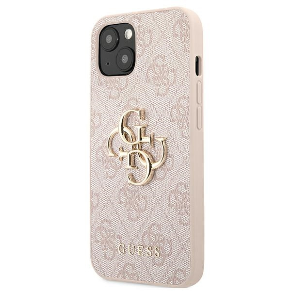Guess GUHCP13M4GMGPI Apple iPhone 13 pink hardcase 4G Big Metal Logo