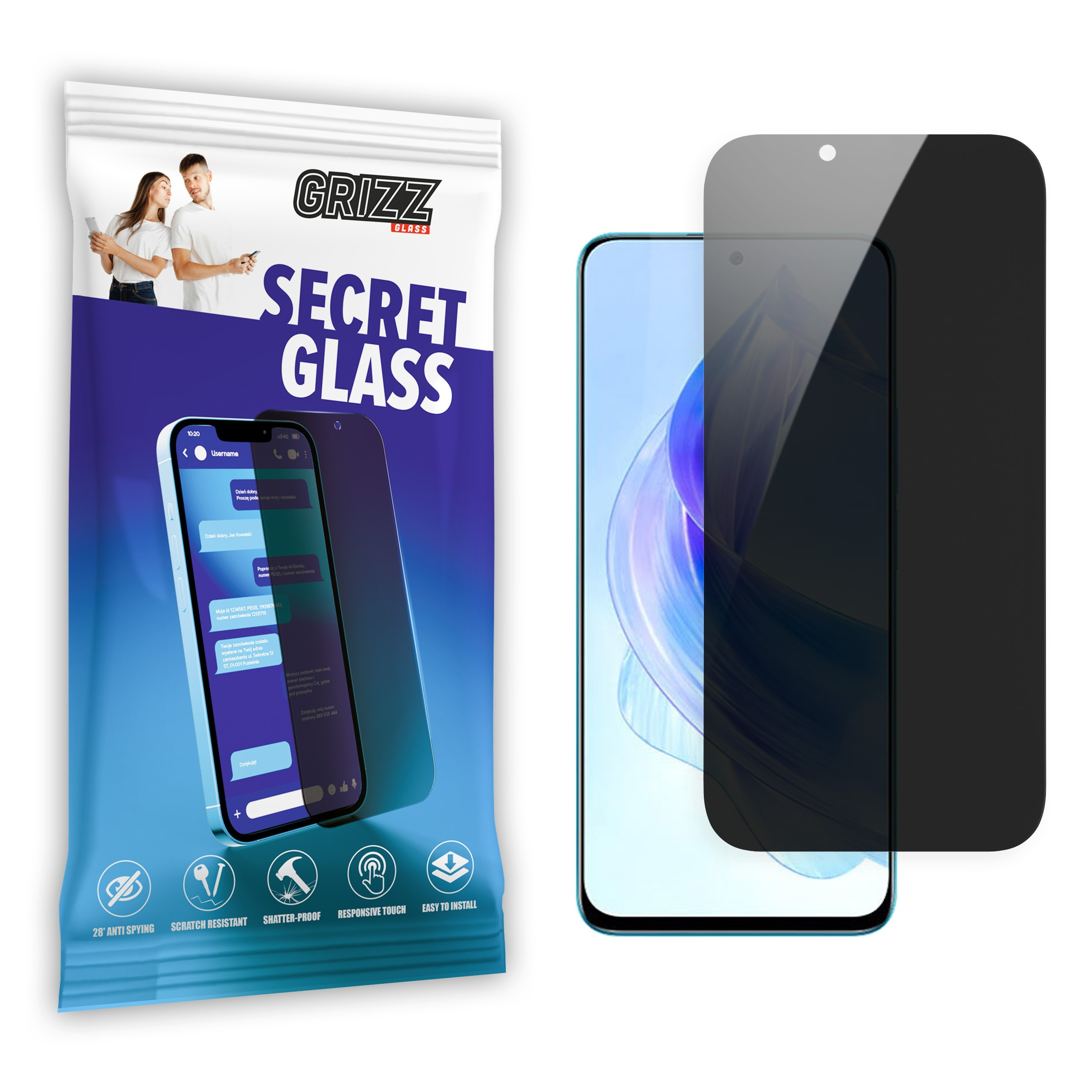 GrizzGlass SecretGlass Honor 90 Lite