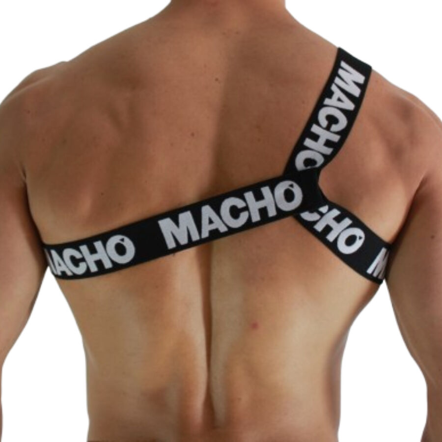 MACHO - ROMAN HARNESS WHITE S/M