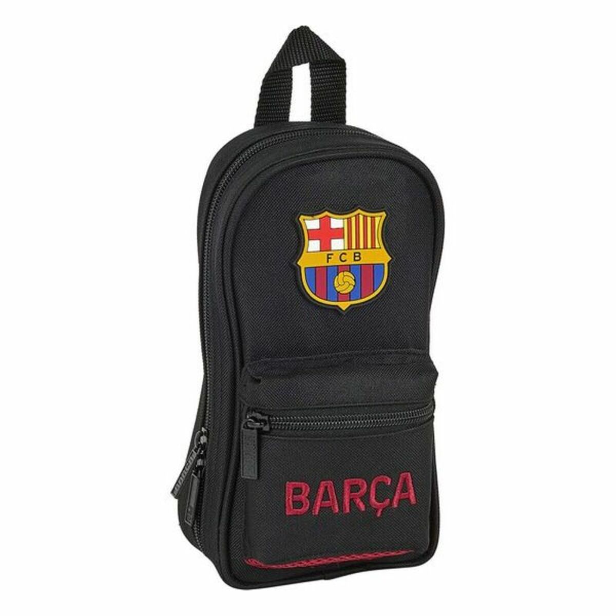 Rucksack mit Federtaschen F.C. Barcelona Schwarz