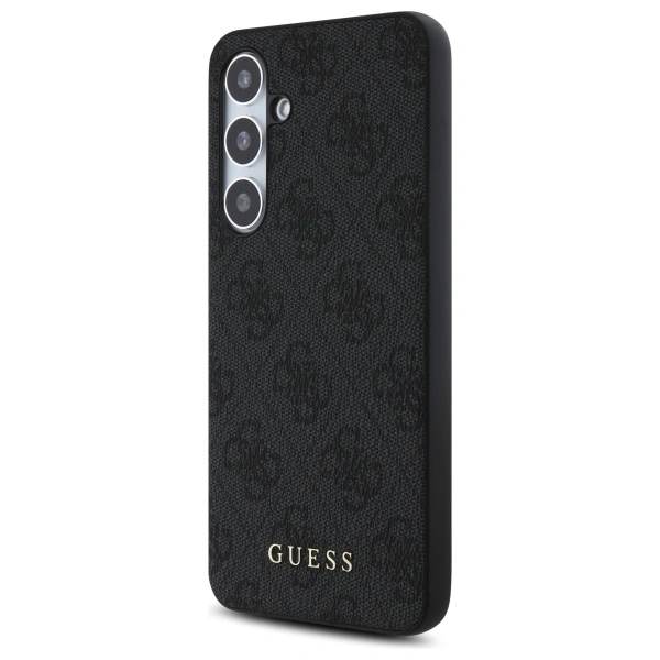 Guess GUHCS24FEG4GFGR Samsung Galaxy S24 FE hardcase 4G Metal Gold Logo grey