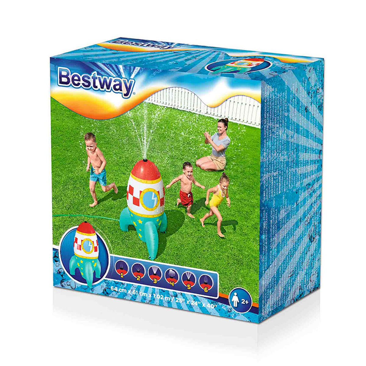 Water Sprinkler and Sprayer Toy Bestway Plastic Spaceship 64 x 61 x 102 cm Water Sprinkler and Sprayer Toy Bestway Plastic Spaceship 64 x 61 x 102 cm