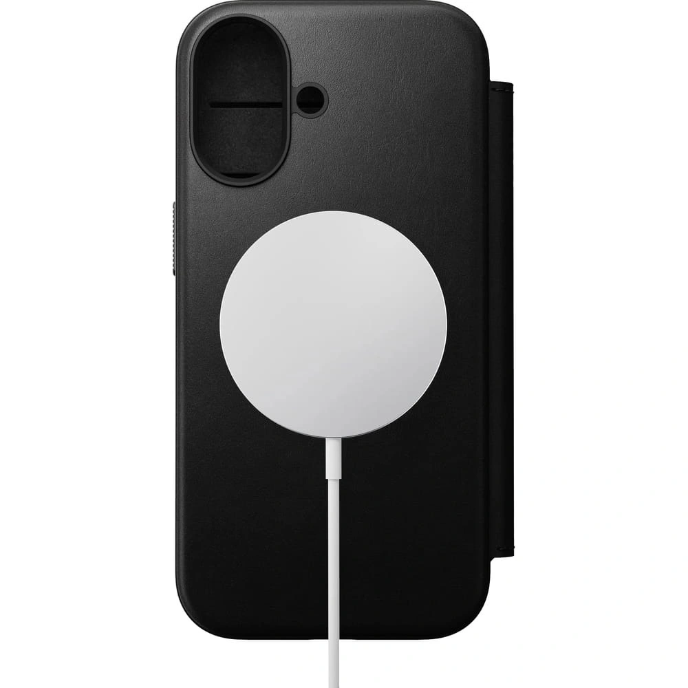 Skórzane etui NOMAD Modern Leather Folio do Apple iPhone 17 kompatybilne z MagSafe (black)
