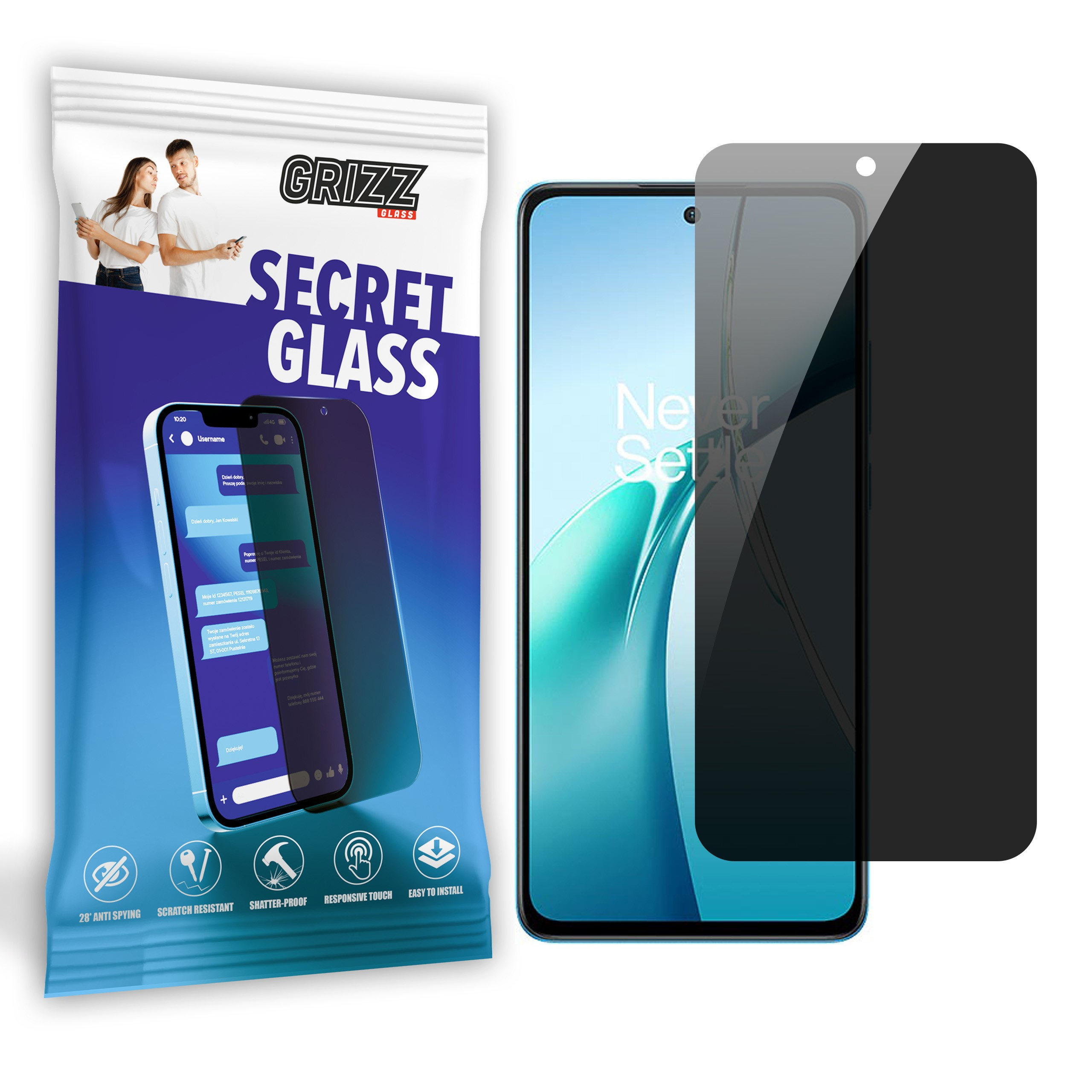 GrizzGlass SecretGlass OnePlus Nord CE4 Lite