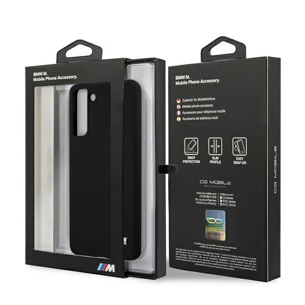 BMW BMHCS21MMSILBK Samsung Galaxy S21+ Plus black Silicone M Collection