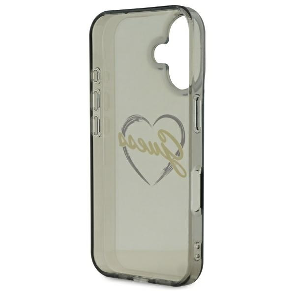 Etui Guess do Apple iPhone 16 Plus hardcase IML Heart czarny