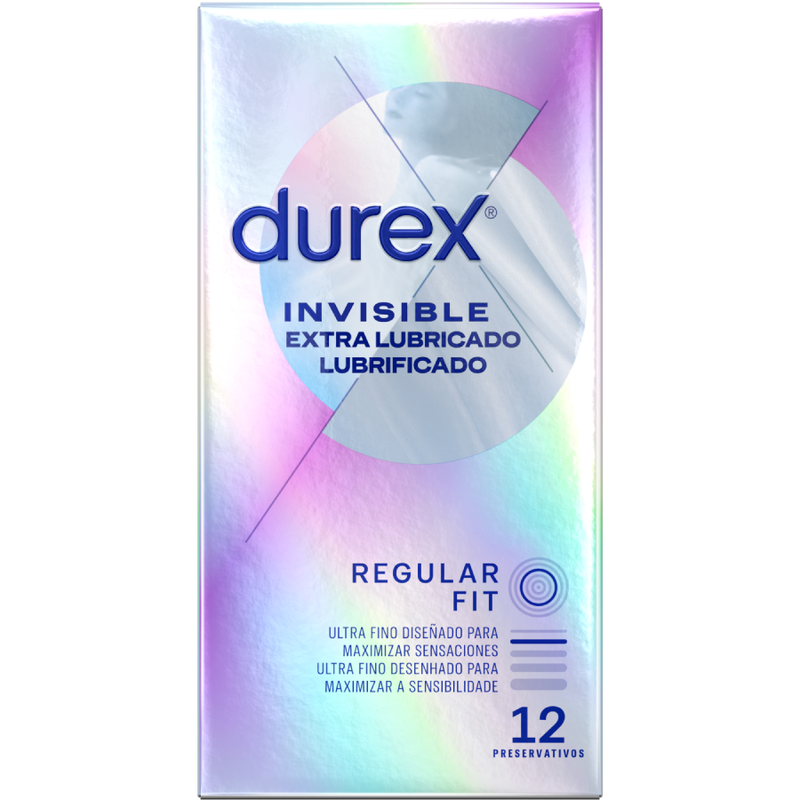 DUREX - INVISIBLE EXTRA LUBRICATED 12 UNITS