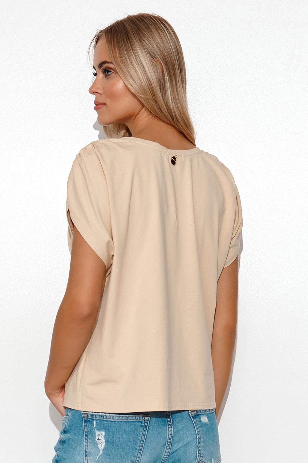  Blouse model 178321 Makadamia  beige