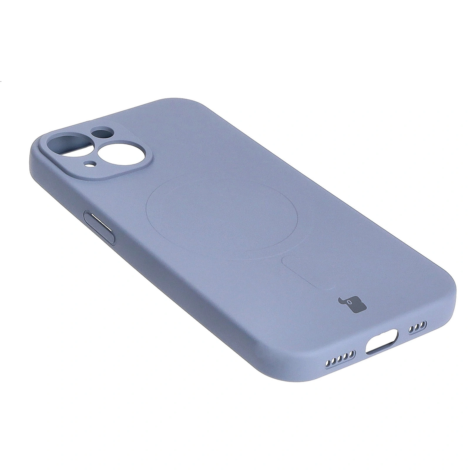 Bizon Case Silicone Magnetic Apple iPhone 15 grey