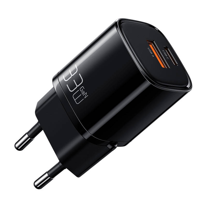 Mcdodo CH-0151 Nano GaN Wall Charger, USB + USB-C, 33W (black)