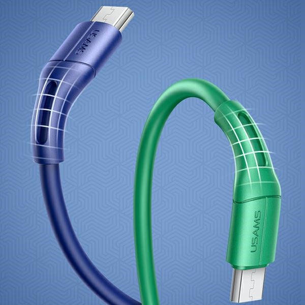 USAMS Cable U68 microUSB 2A Fast Charge 1m green SJ502USB04 (US-SJ502)