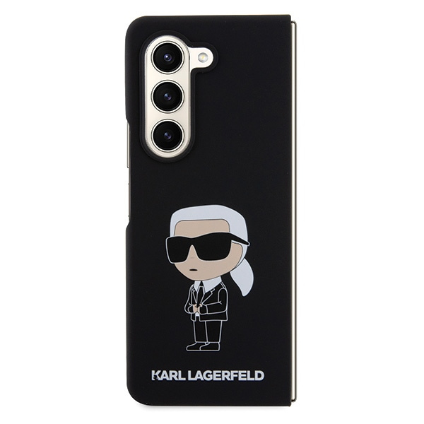 Karl Lagerfeld KLHCZFD5SNIKBCK Samsung Galaxy Z Fold5 hardcase Silicone Ikonik black