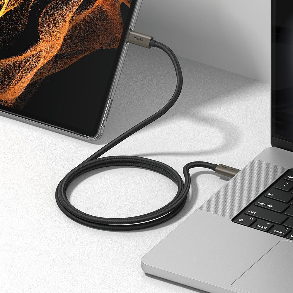 Ringke USB-C / USB-C 3.2 Gen 2x2 cable PD 240W 200cm Black