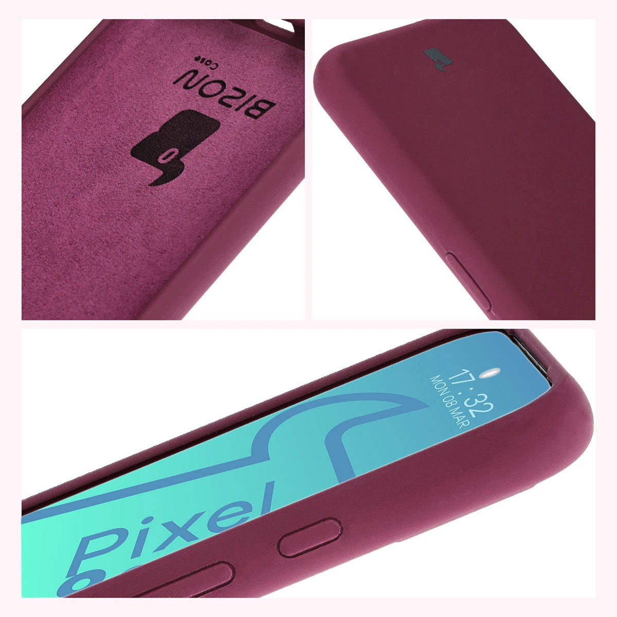 Bizon Soft Case Google Pixel 8a dark purple